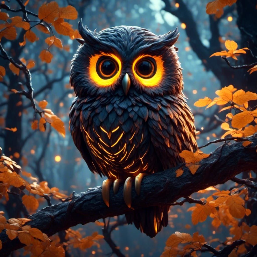 Boooo!  Whooo!  Halloween Owl