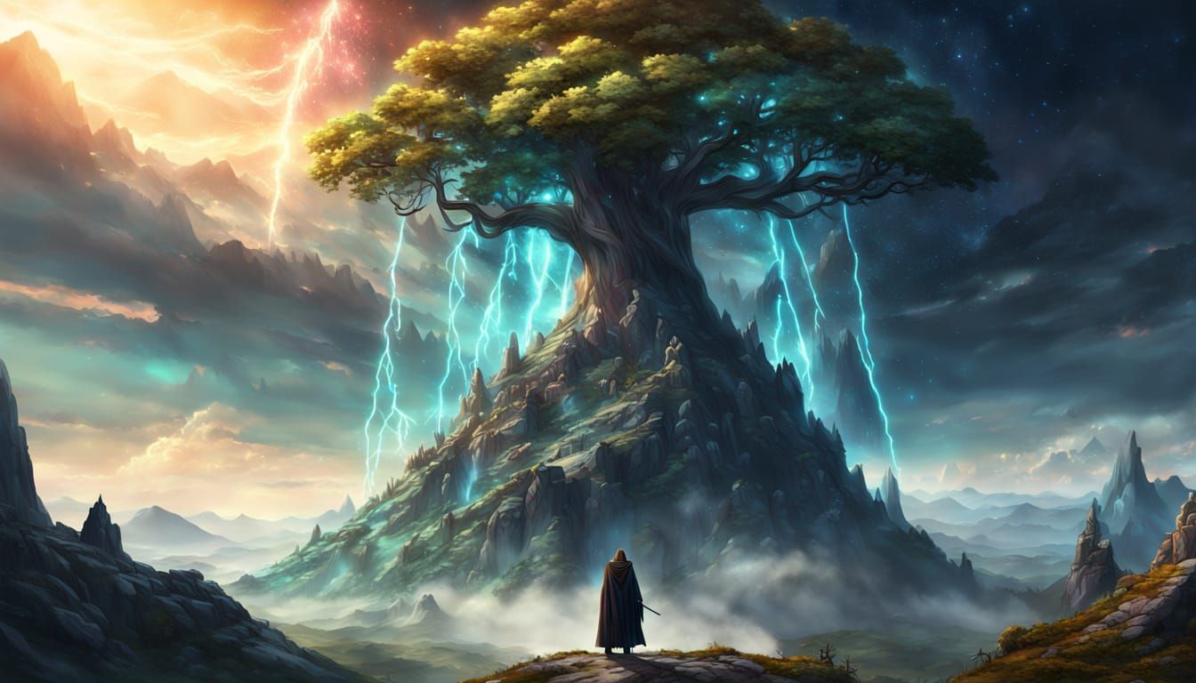 Earth as Heroic Figure in Epic Fantasy Illustration