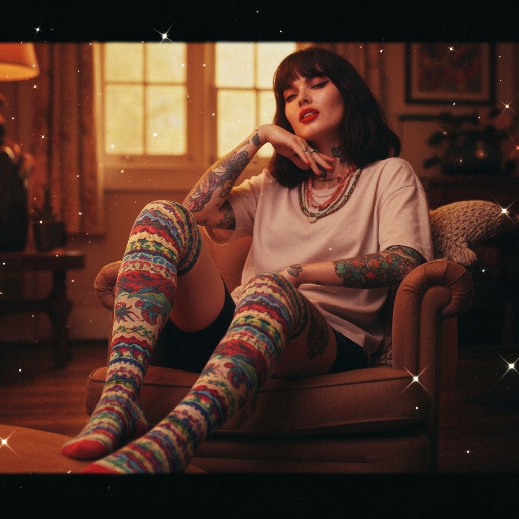 Retro-Futuristic Fashion Model in Sorayama Style