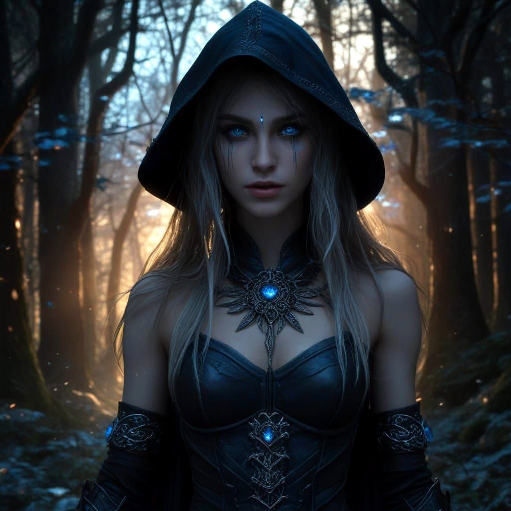 Ethereal Viking Elf Maiden in Dark Fantasy Realism