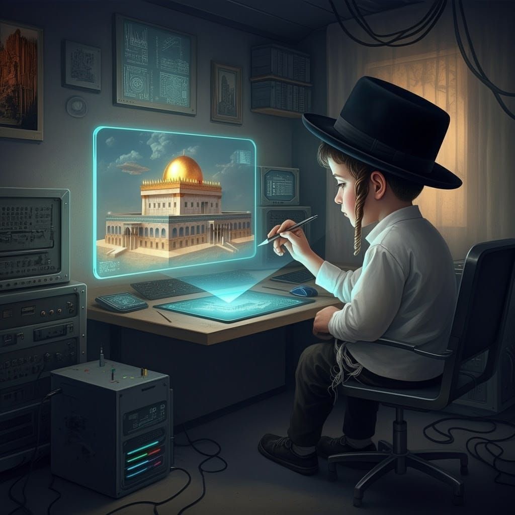 Young Hasidic Digital Artist Creates Futuristic 3D Rendering...