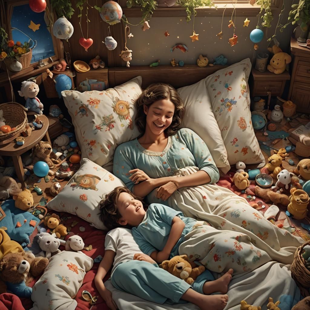 Mother and Child: A Day of Love in Matte Painting