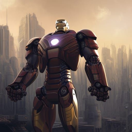 Ironman Comic Book Art in 8K Resolution
