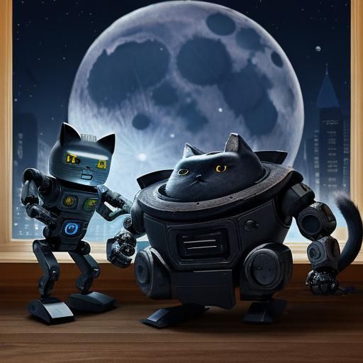 AI Cat Robot Moon Moon: Gentleman Genius
