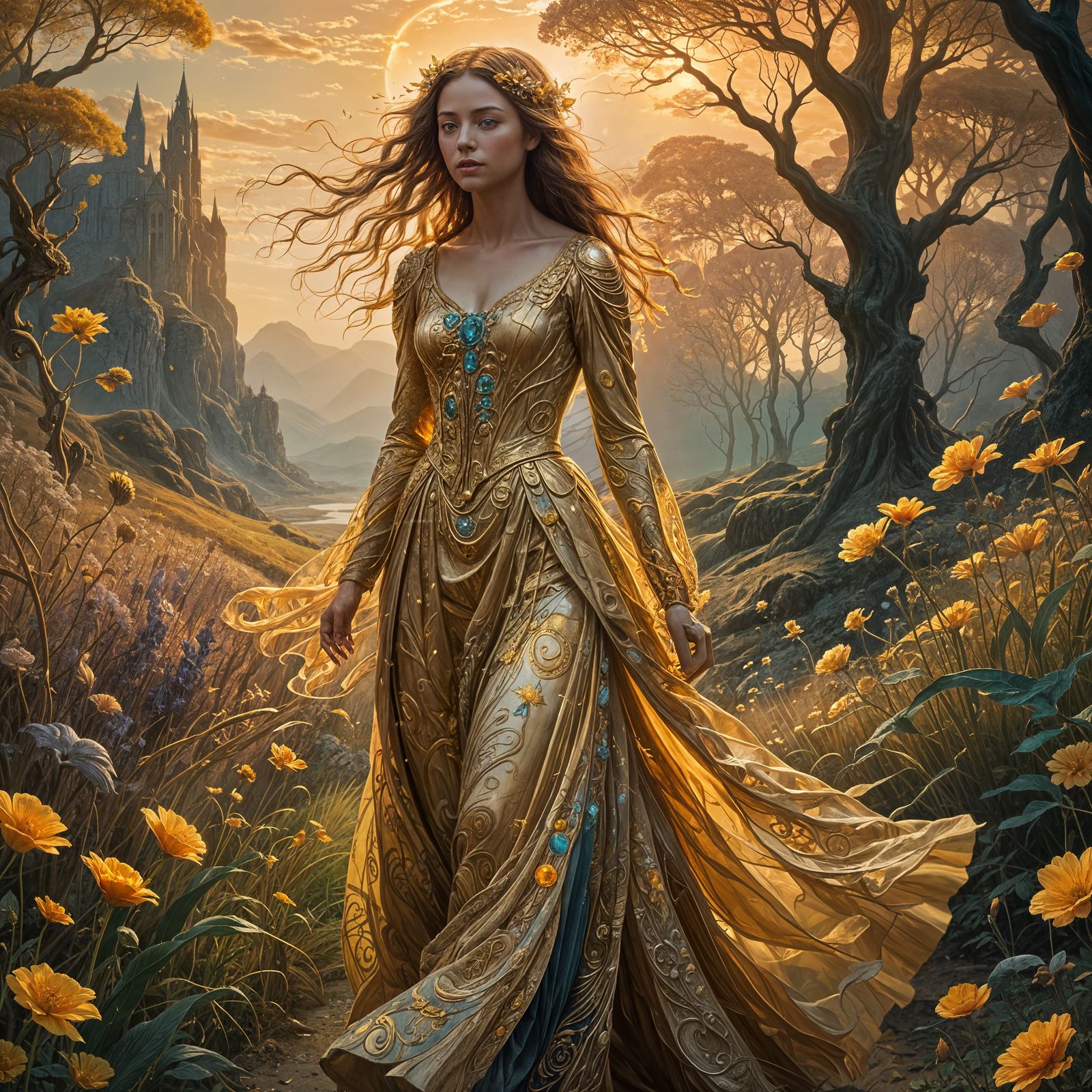 Goddess of Light: Detailed Matte Painting