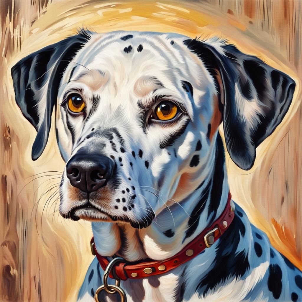 "Hermoso perro dálmata .