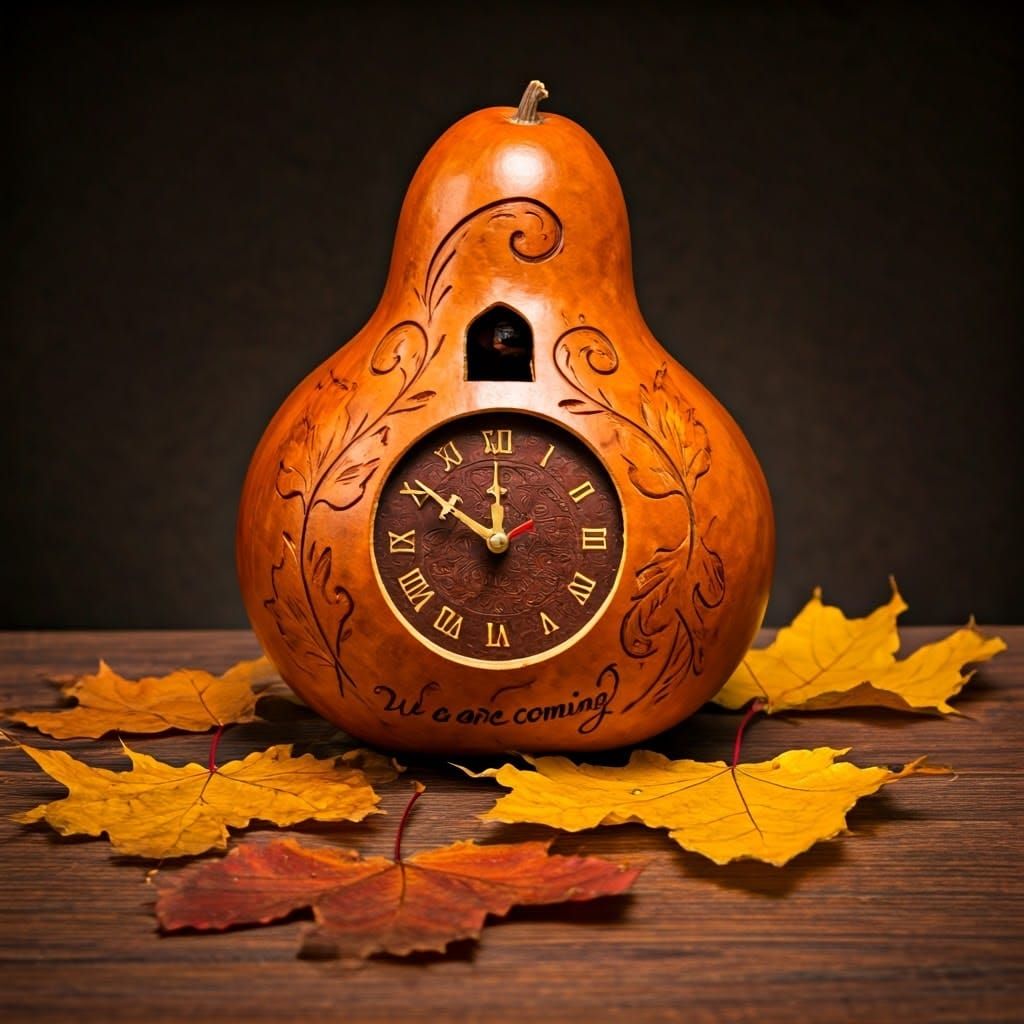 a gourd cuckoo clock