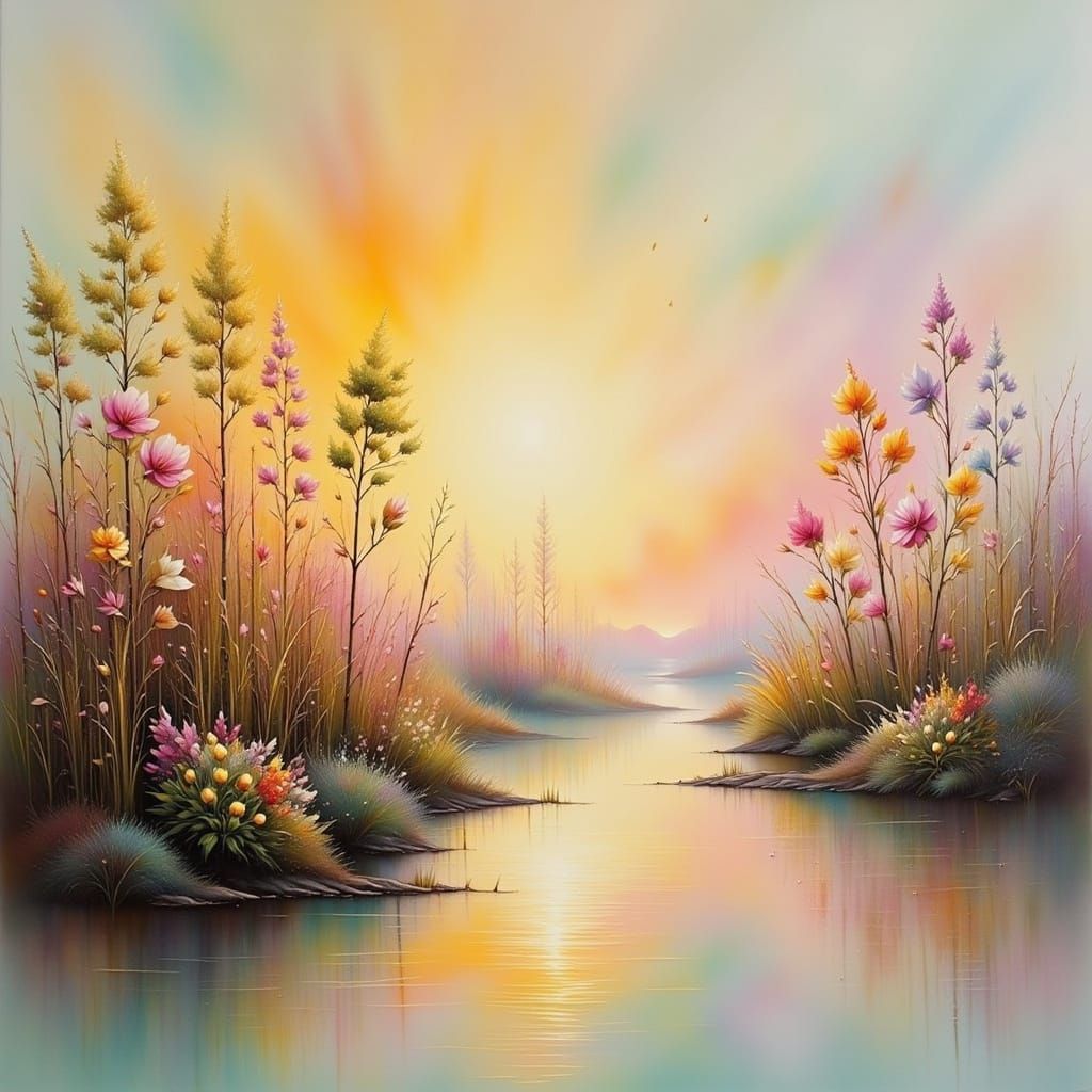 <lora:Ethereal dream Flux:1.0> <lora:Earth and stone:1.0> A ...