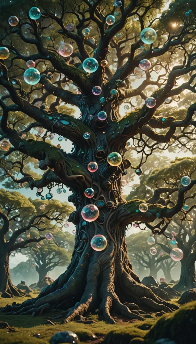 Yggdrasil World Tree with Nine Realms