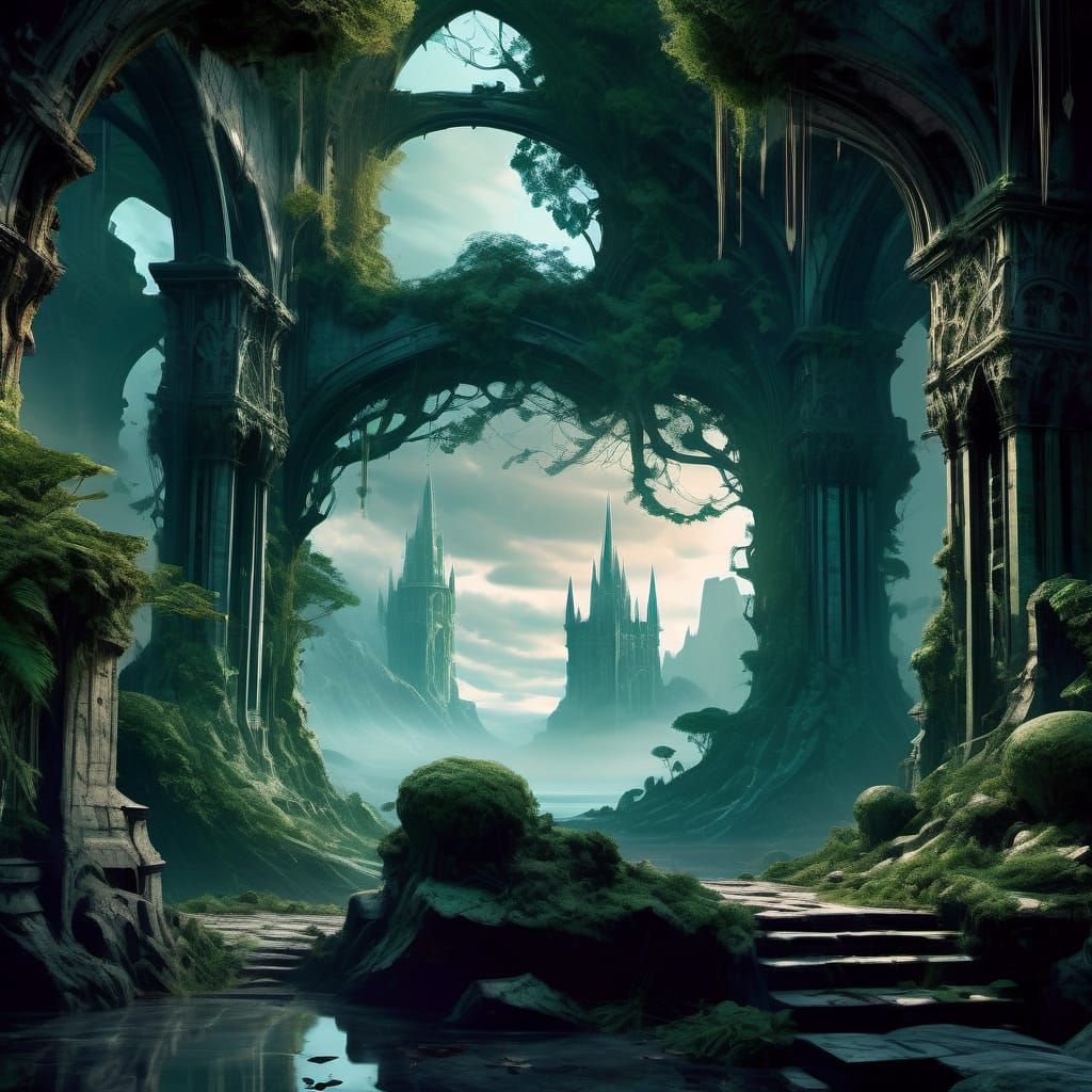 Overgrown Godless Tower is a landmark in The Wildwoods, a su...