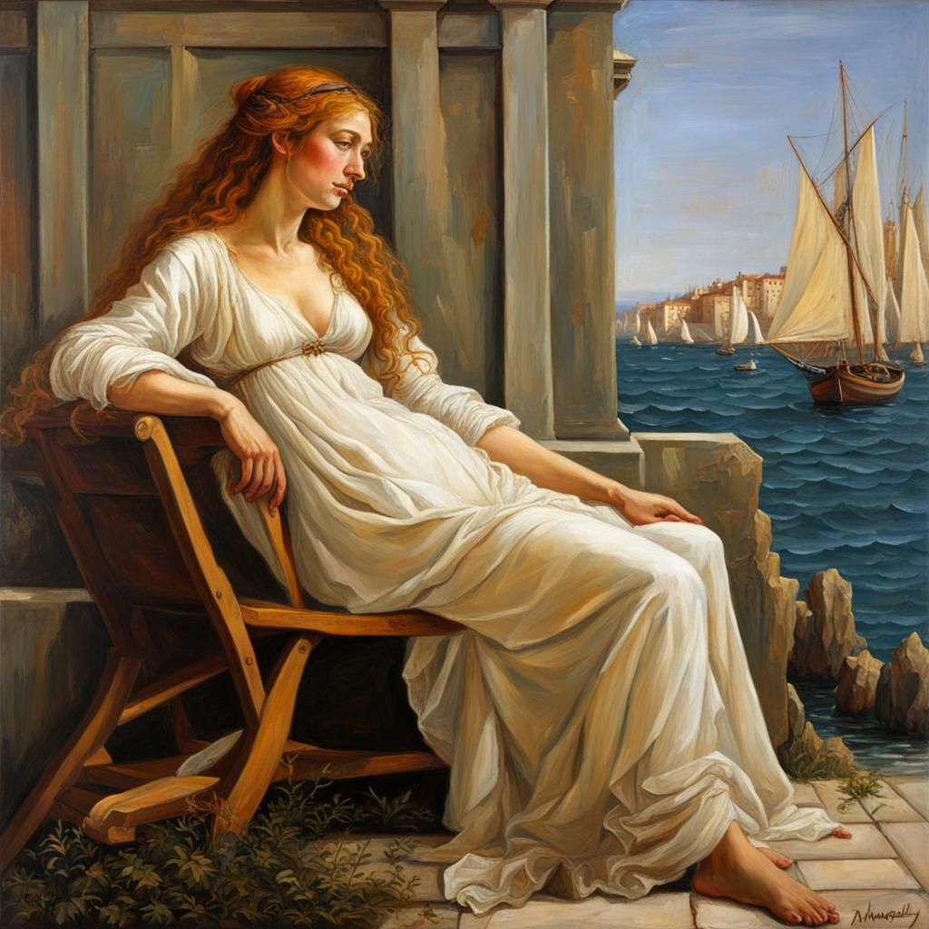 Botticelli Style Oil Painting by James Gurney