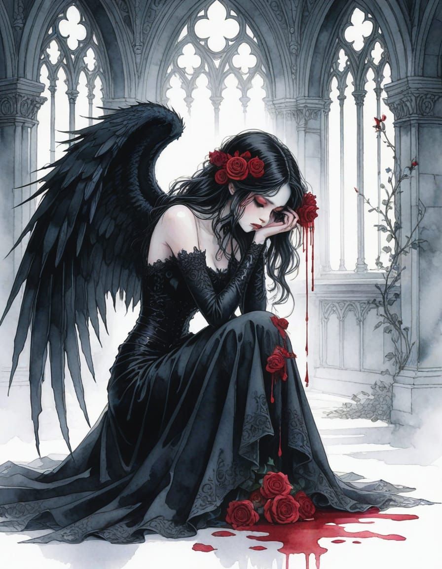 Gothic Manga: Sleeping Beauty in Moonlight