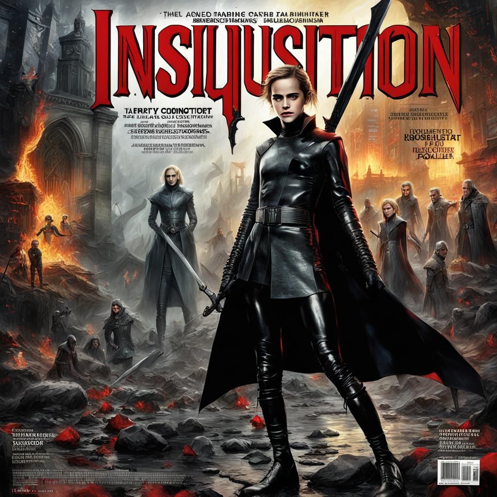 Emma Watson as Inquisitor on Tabloid Cover