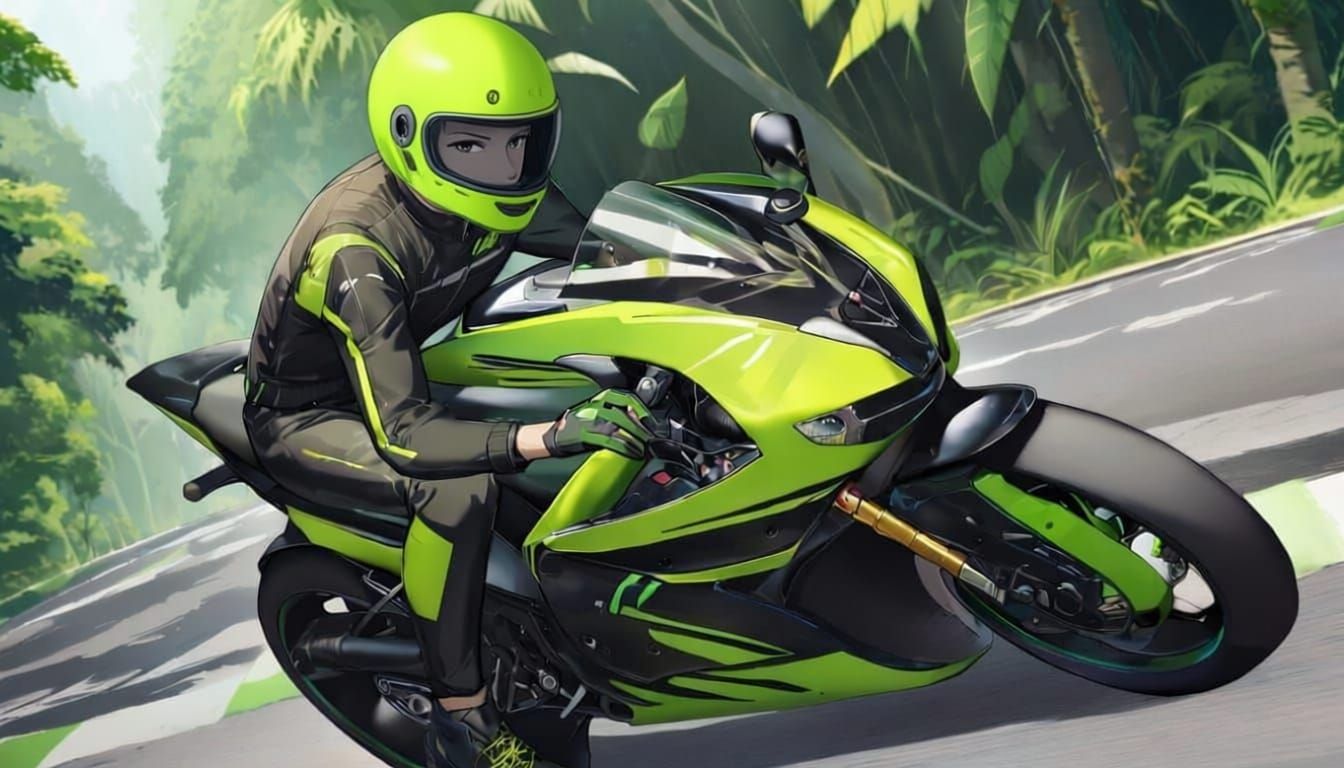 Riding trough the jungle