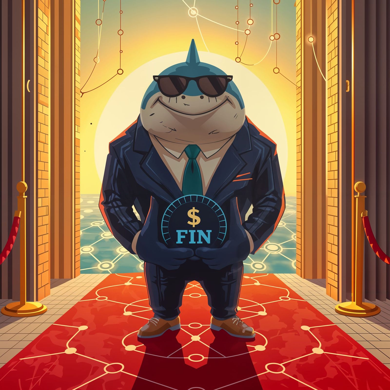 $FIN Token Mascot Networking in XRPL Ecosystem