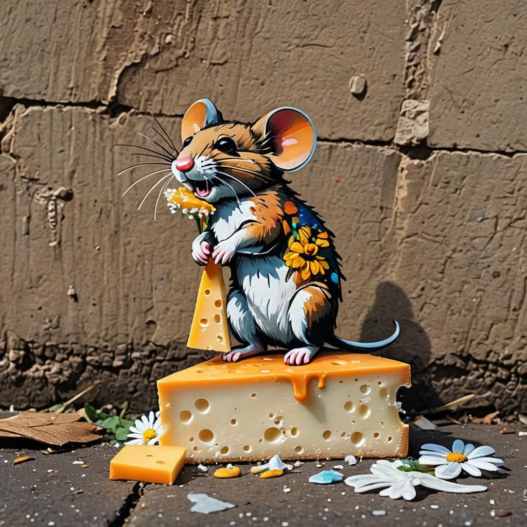 Tiny graffiti art, splash art, street art, spray paint, oil gouache melting, acrylic, high contrast, colorful polychroma...