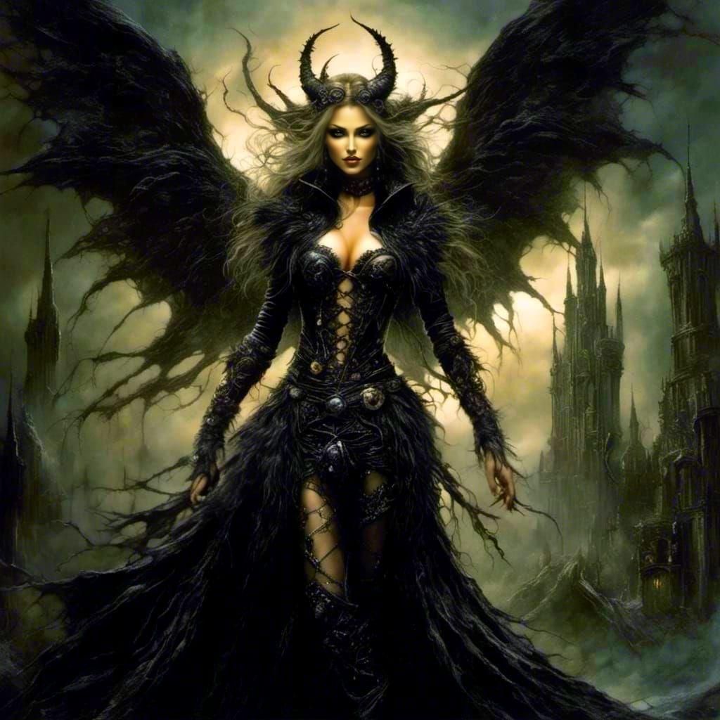 Dark Fantasy Evil Fairy in a Realism Style