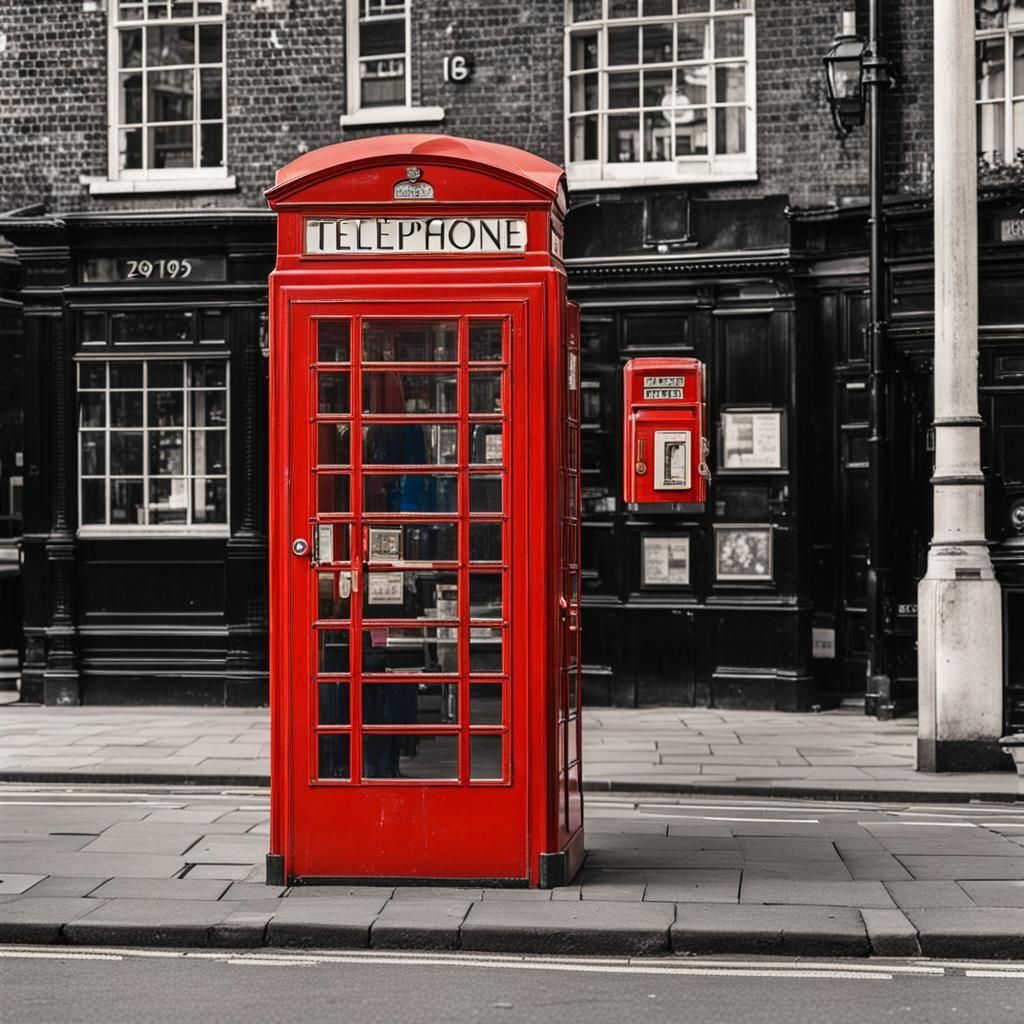 AI Generated Image of a Telephone Booth