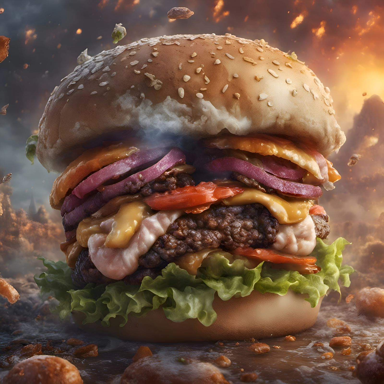 Introducing: The Lava-Burger!!