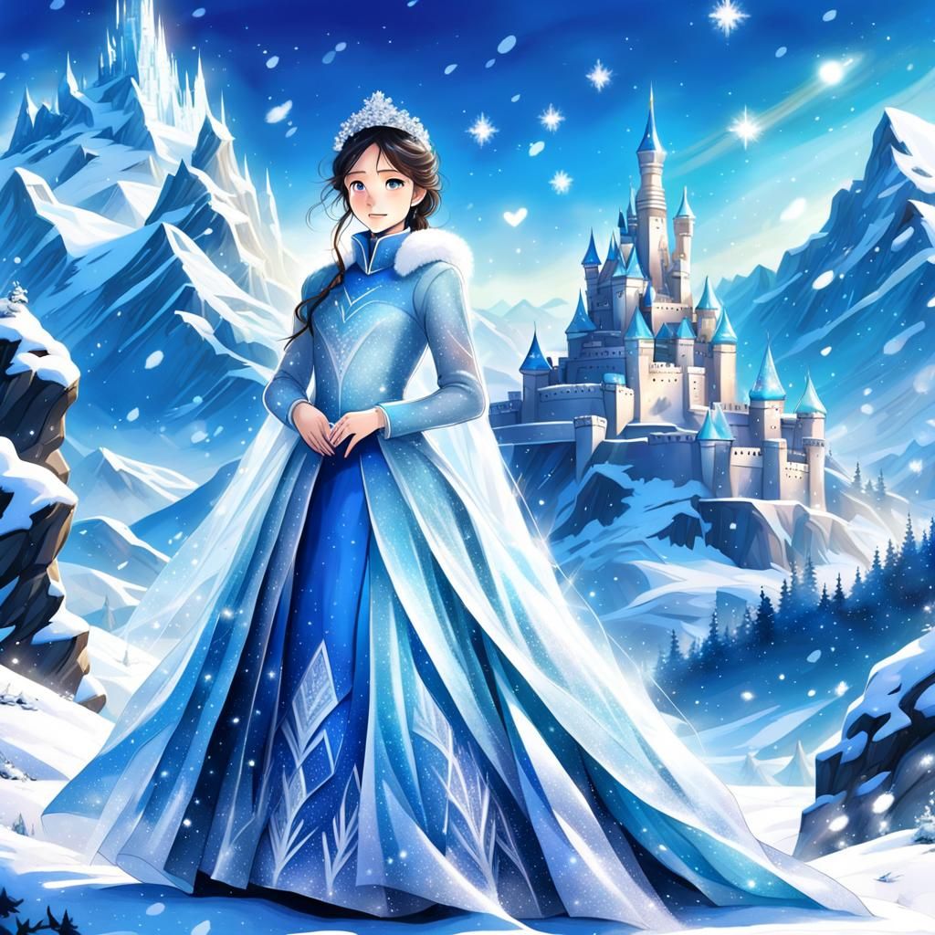 Korean Snow Princess Creates Winter Wonderland