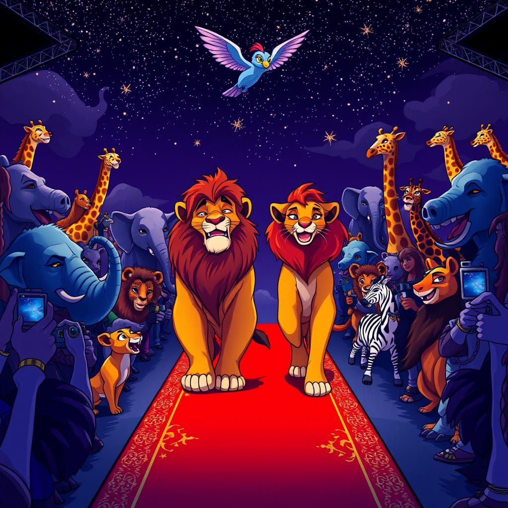 Royal Lion Pride Strides Forward on Vibrant Red Carpet in St...