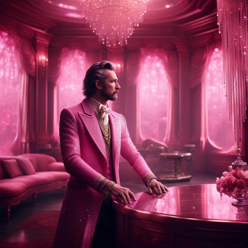 Man in Pink Jewelry: Digital Matte Painting