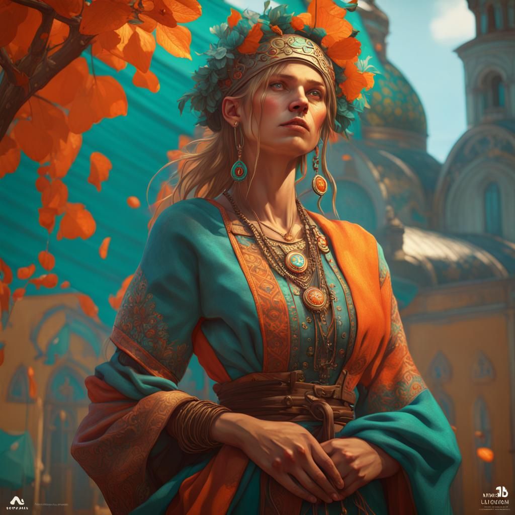 Ukrainian Folk Tales in Art Nouveau Style