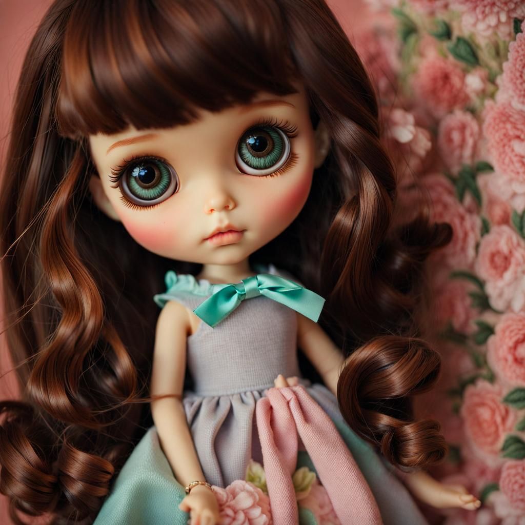 Dreamlike Portrait of a Childlike Blythe Doll