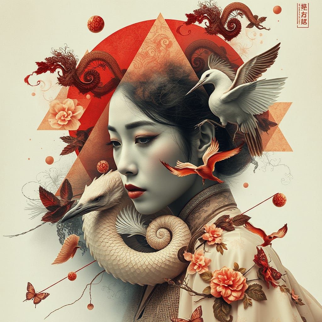 Surreal Hyper-Realistic Double Exposure Art