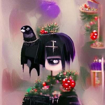 Gothic Christmas Scene