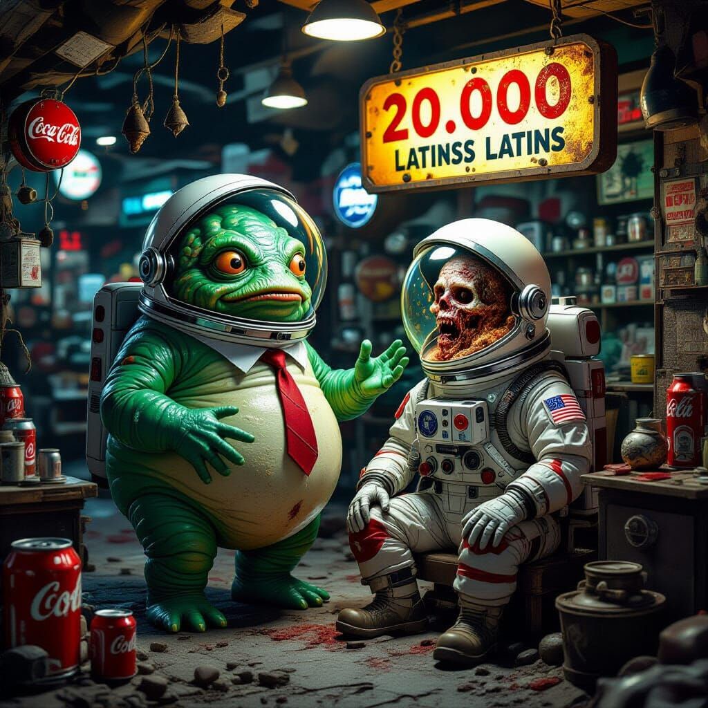 Extraterrestrial Pawn Shop: Decomposed Astronaut for Sale