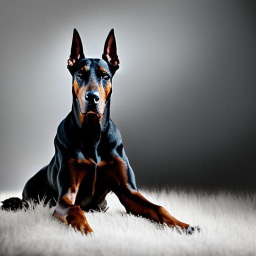 Fine Art Photograph of Doberman and Alsatian