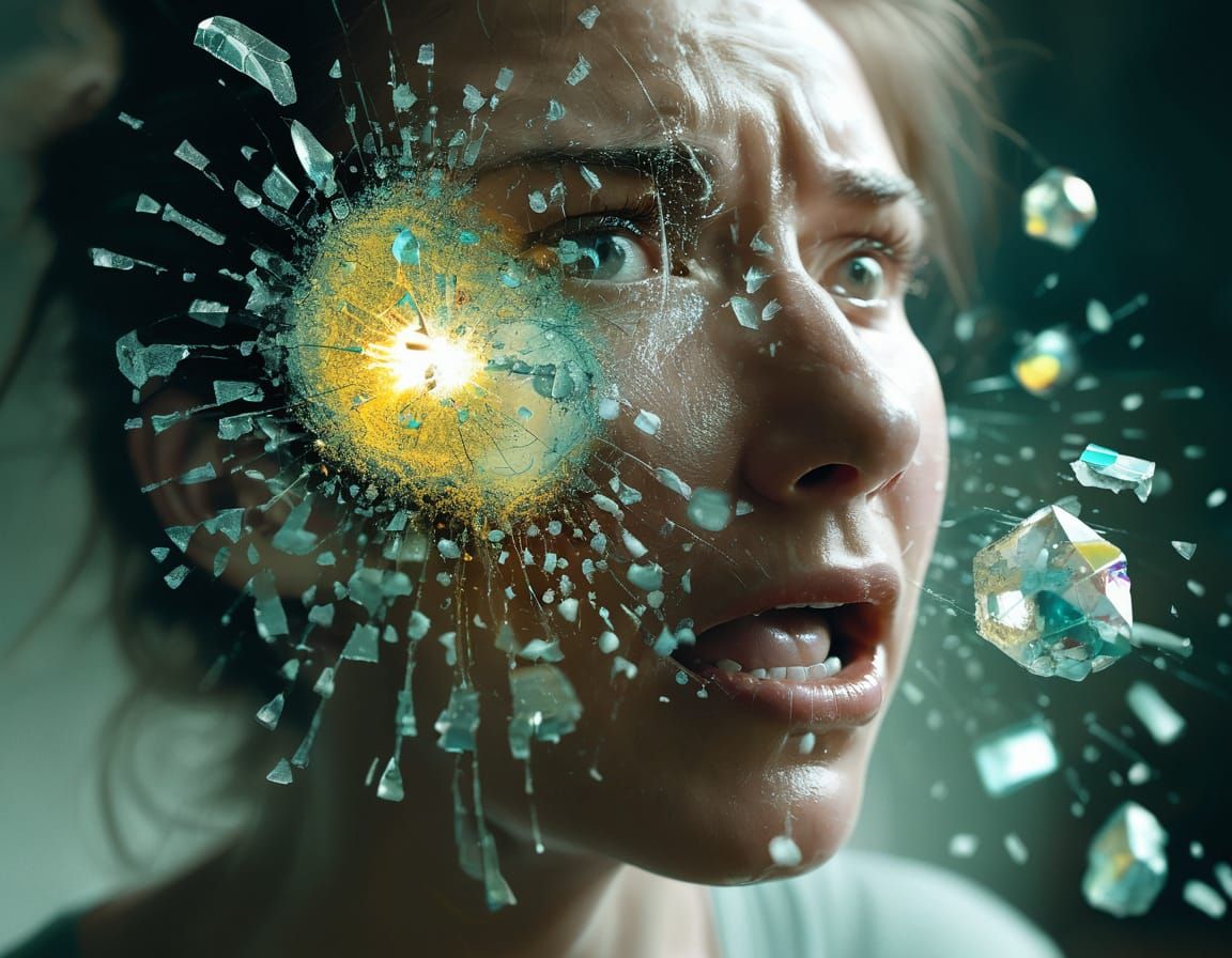 Inside-Out Photoillustration Debris of Human Curiosity