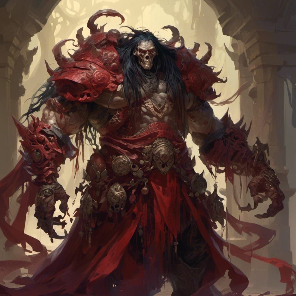 Monstrous Henchman in Deep, Vibrant Colors