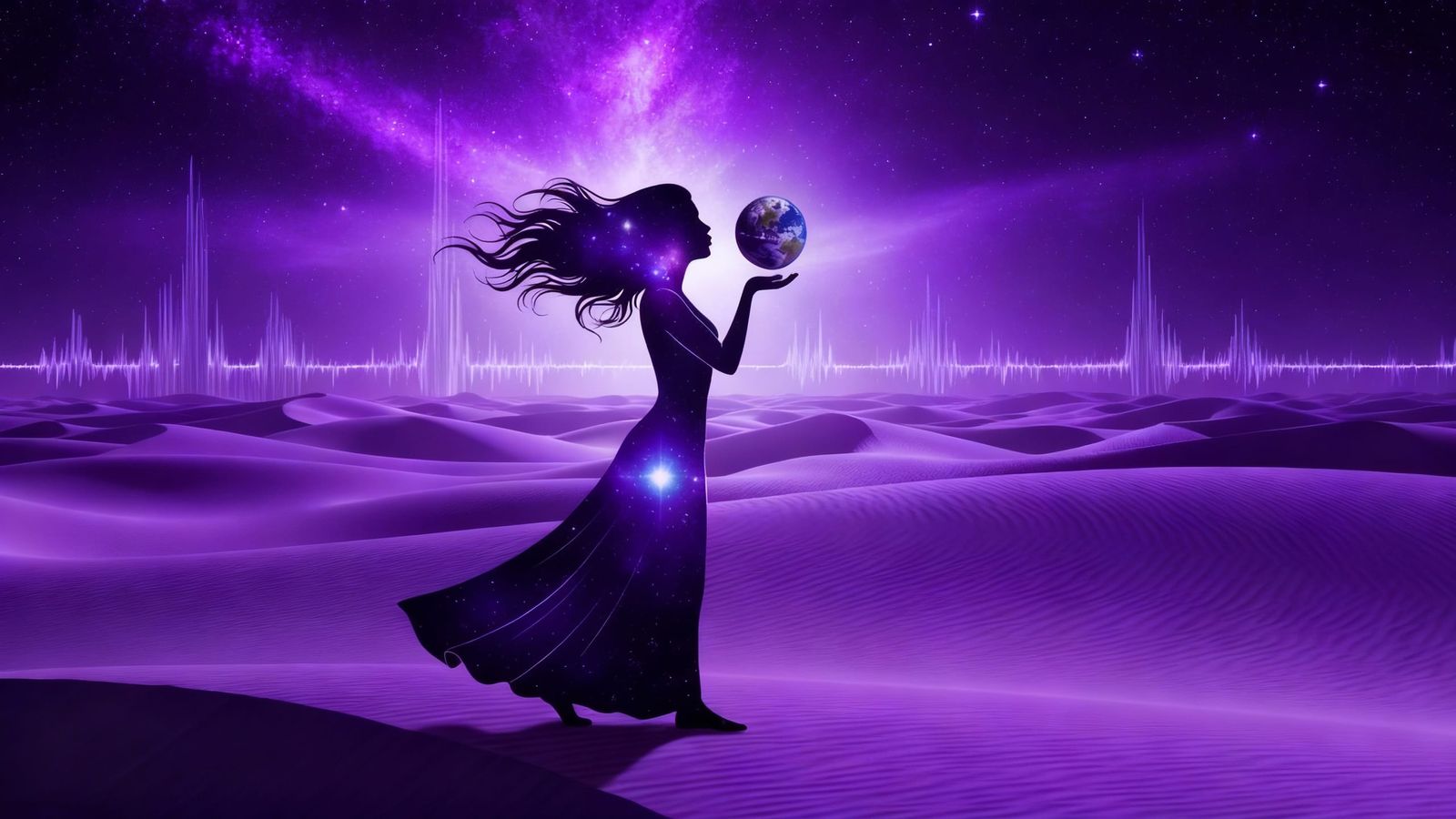 Cosmic Goddess Bestows Life Upon Earth in Nebula