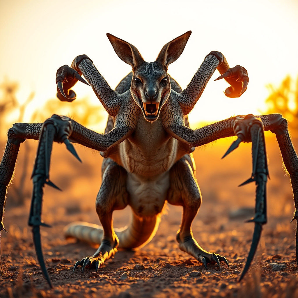 Terrifying Kangaroo Snake Spider Hybrid, Professional Photog...