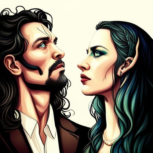 Morpheus, God of Dreams, with His Wife