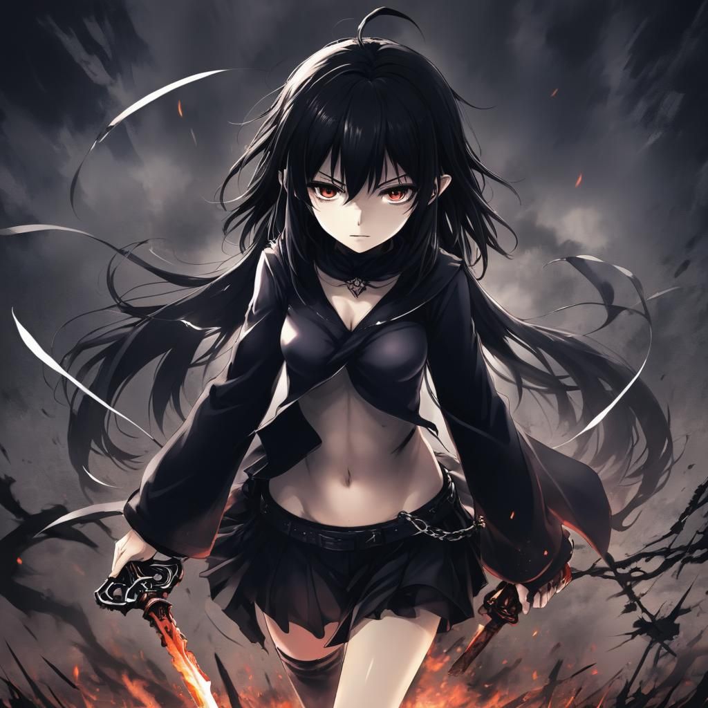 Grimdark Anime Key Visual Art