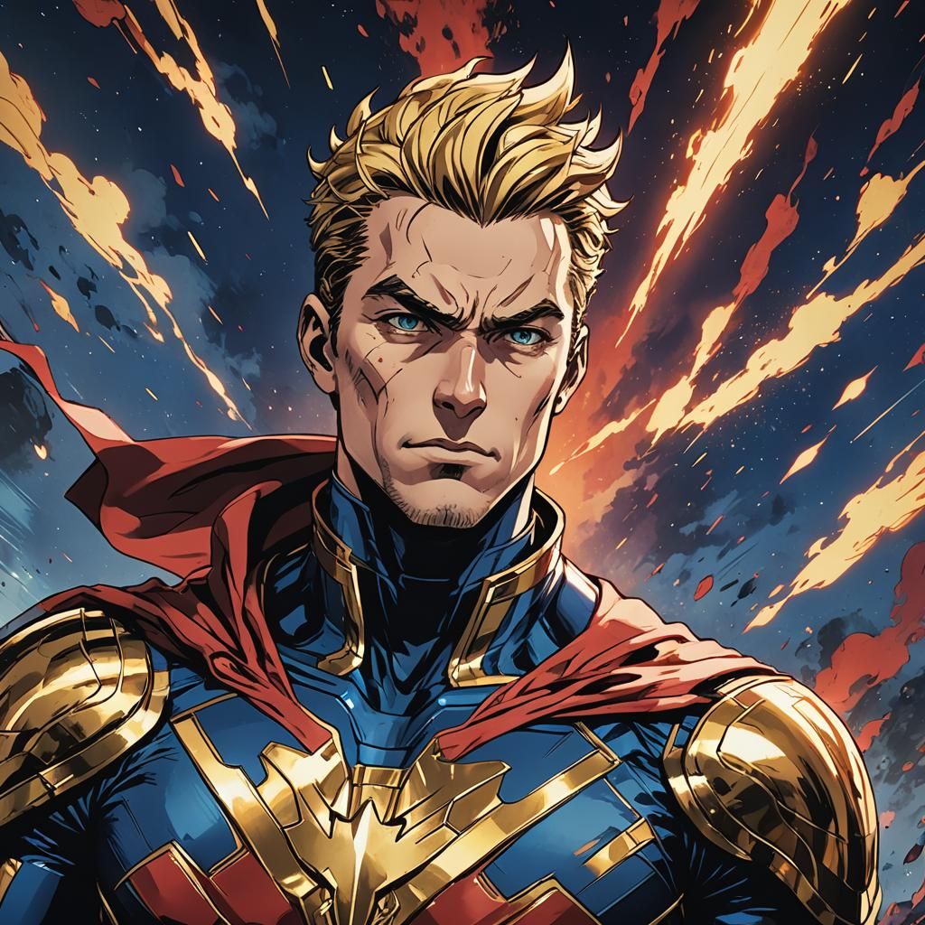 Heroic Anime Character in Cinematic Lighting