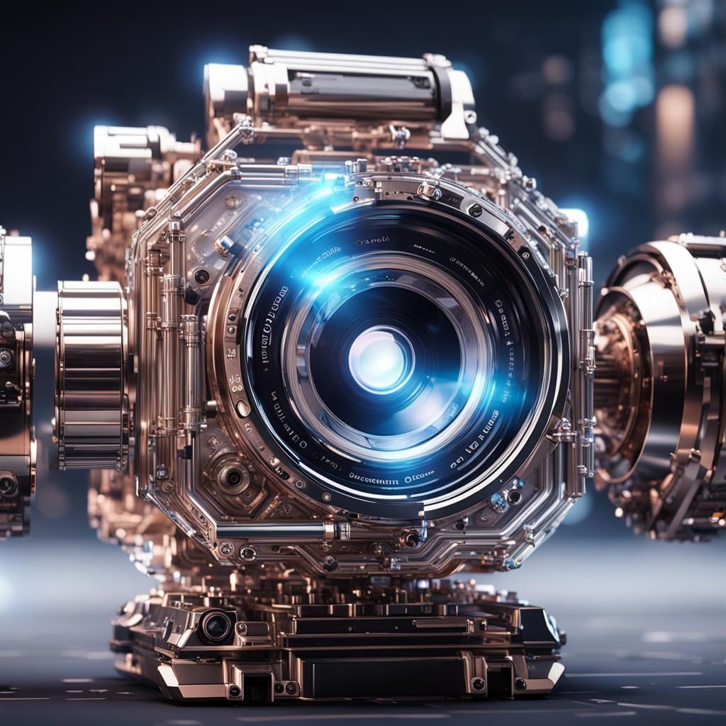 Experience the CrystalGlow DSLR camera, a shining example of crystal elegance and innovation. With its crystal body and ...