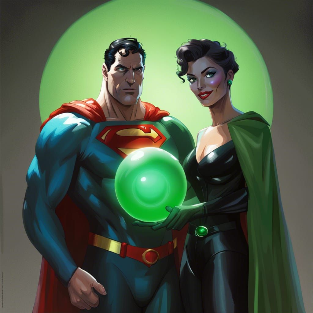 Superman Hypnotized by Supervillain: Dynamic Portrait