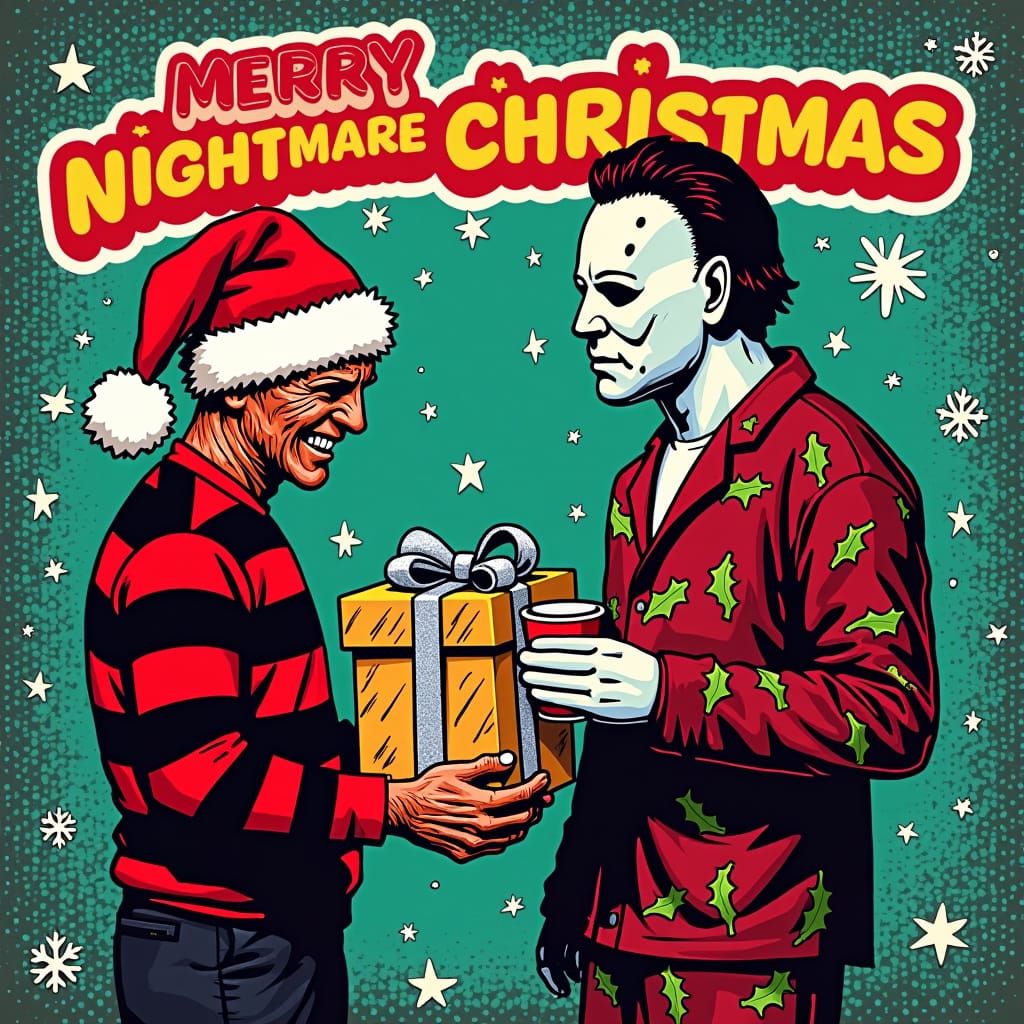 Freddy Krueger's Pop Art Christmas Gift