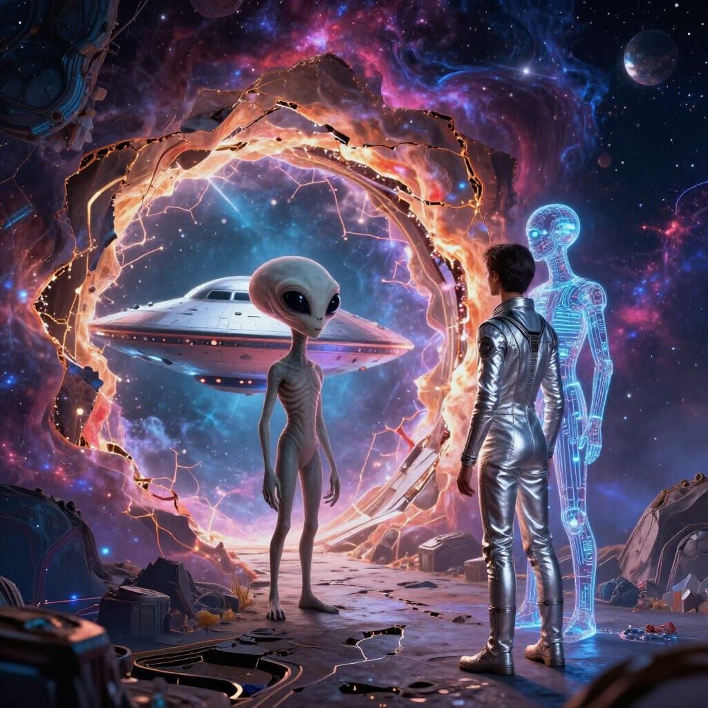 Alien Encounter at Cosmic Portal