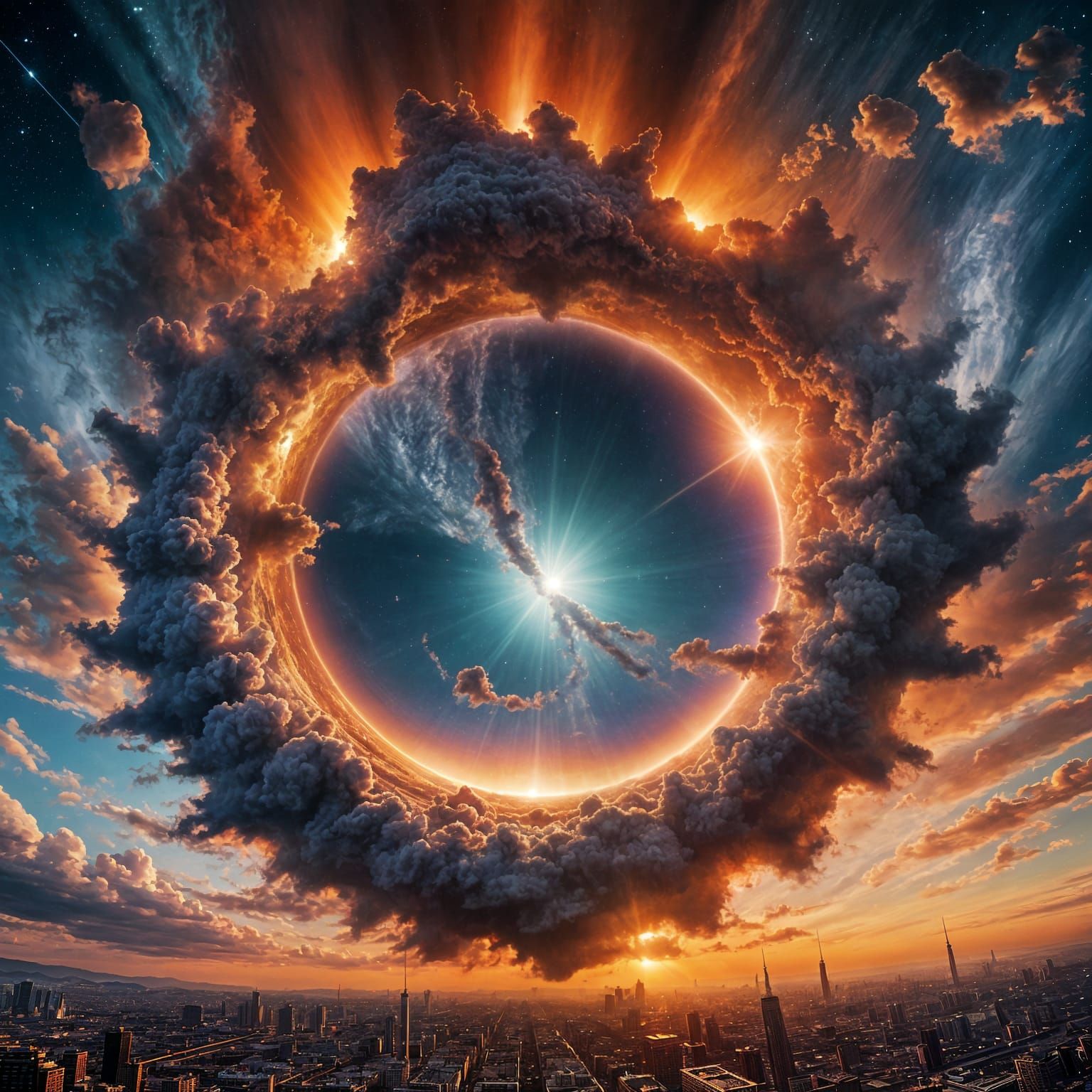 Cosmic Anomaly: A Bright Hole in the Sky