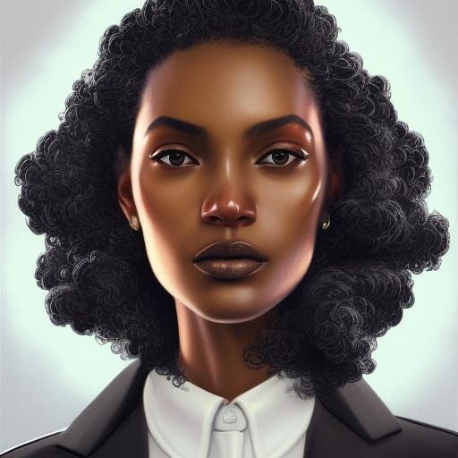 Elegant Woman in Business Suit, Hyperdetailed Portrait