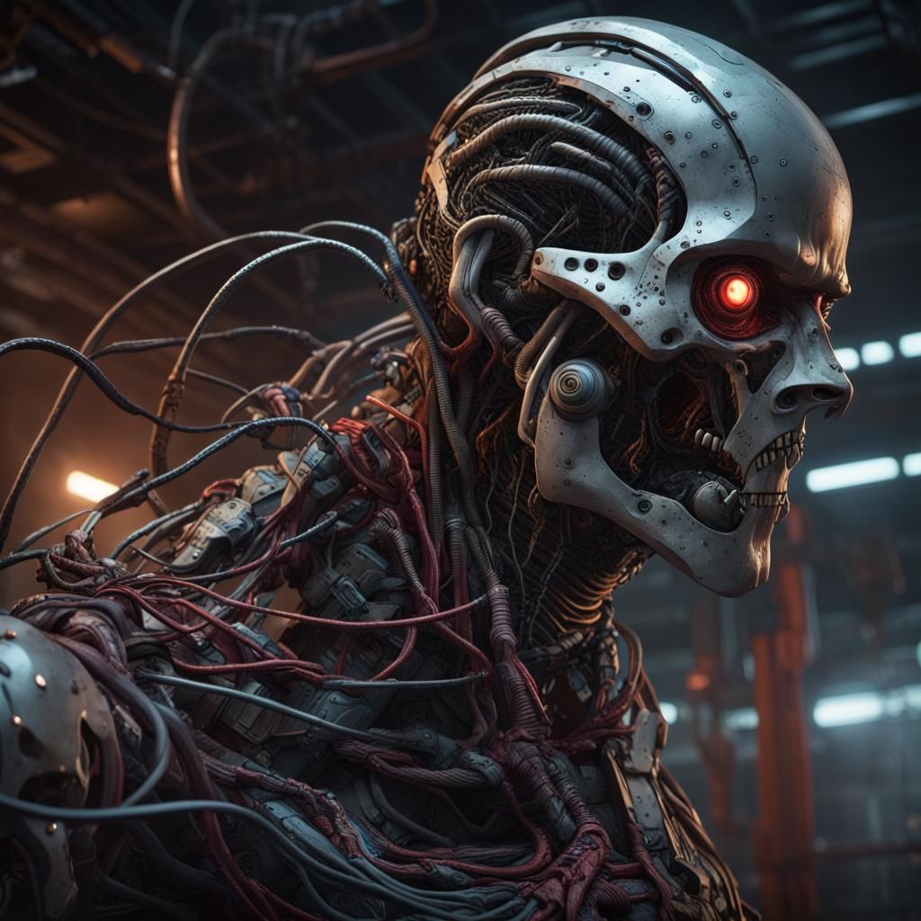 Robotic Monstrosity in Dystopian Dark Fantasy