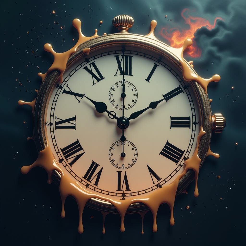 Melting Clock in Cosmic Void