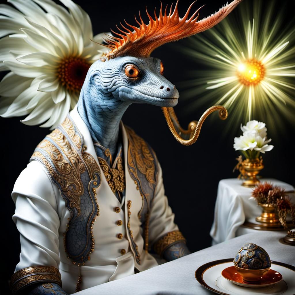 Photorealistic Aliens in Subdued, Detailed Lighting