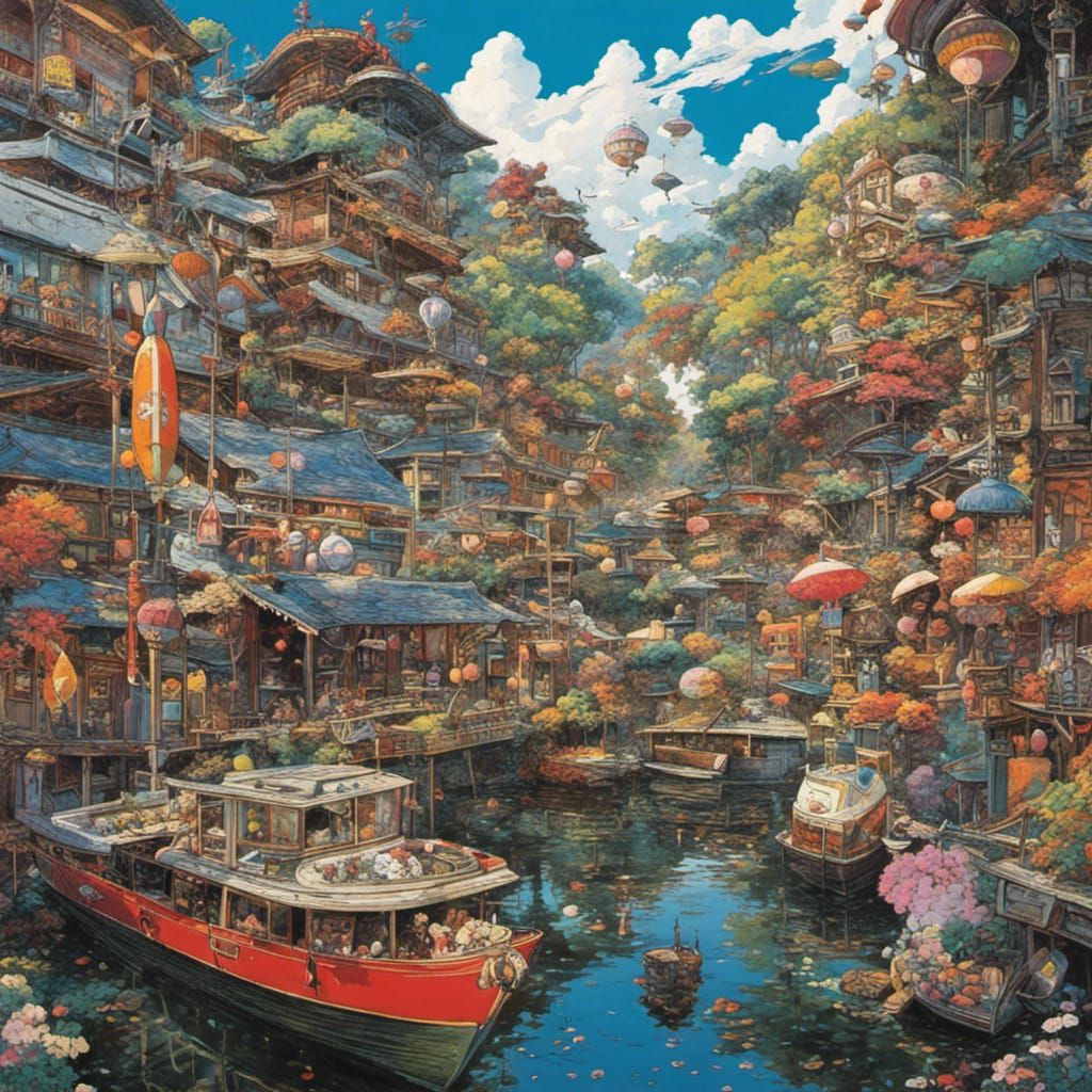 Surreal Characters in Contemporary Japanese Style