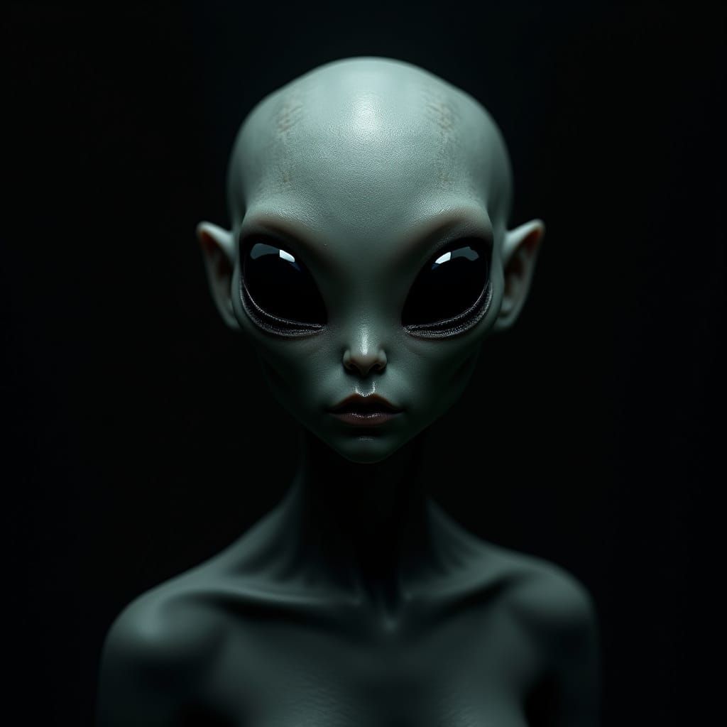 Bald Headed Female Alien